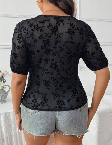 Tricou Shein Curve+, negru