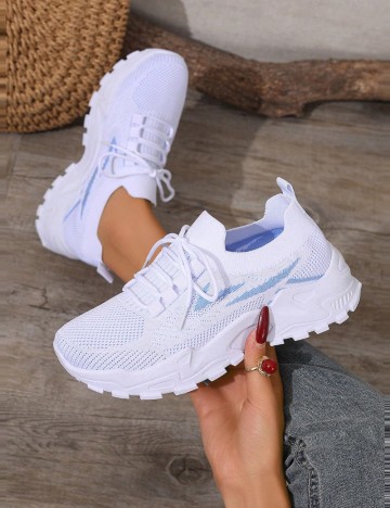 Pantofi Sport Shein, alb