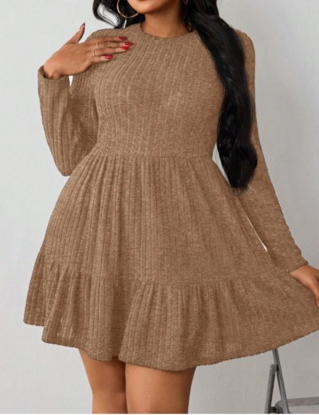 Rochie midi Shein Curve+, maro