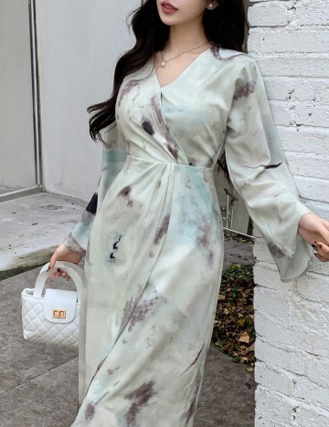 Rochie midi Shein, mix culori