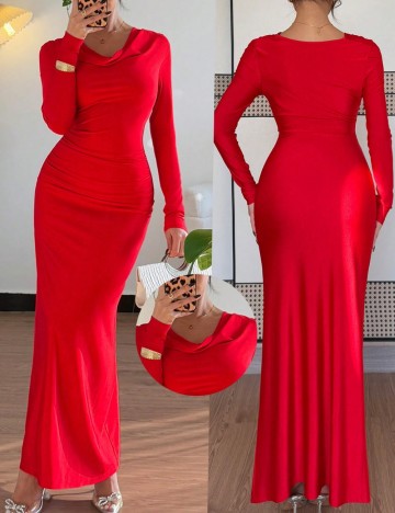 Rochie maxi Shein, roșu