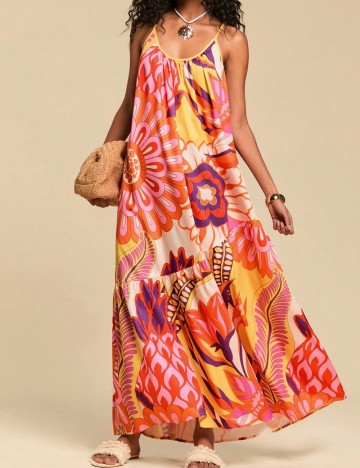 Rochie maxi Shein, mix culori