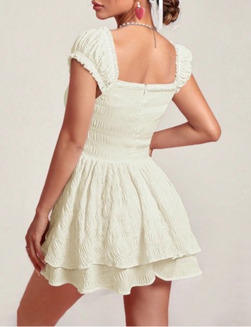 Rochie mini Shein, crem