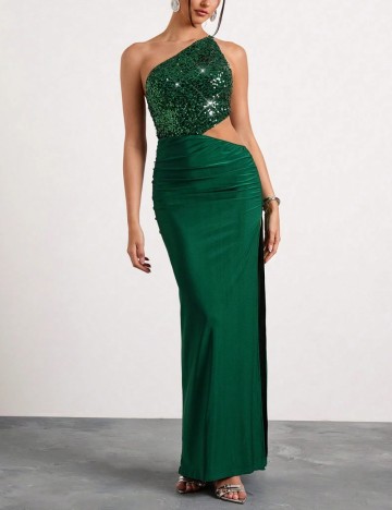 Rochie de ocazie Shein, verde