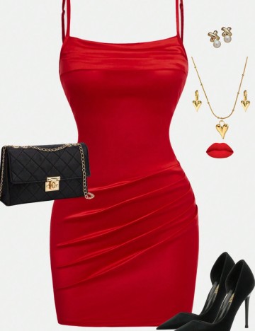 Rochie mini Shein, roșu