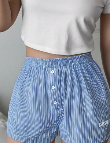 Pantaloni scurți Shein, albastru