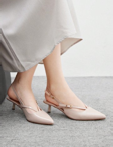 Pantofi cu toc Shein, bej