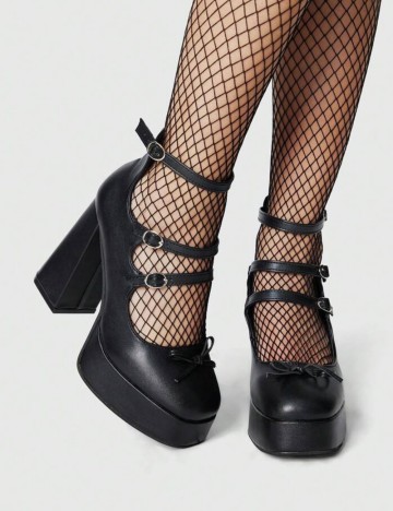 Pantofi cu toc Shein, negru