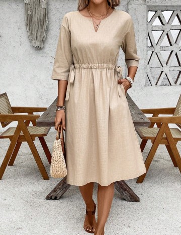 Rochie midi Shein, bej
