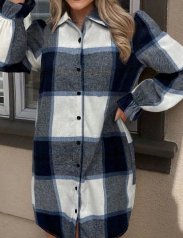 Rochie tip cămașă Shein, mix culori