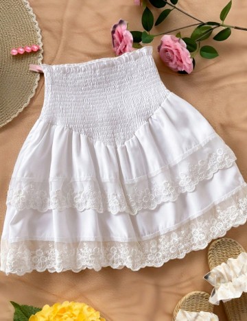 Fustă mini Shein, alb