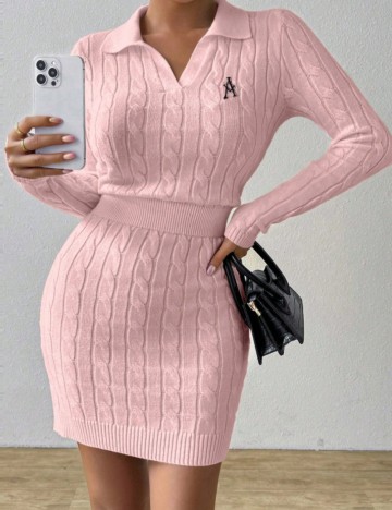 Rochie midi Sheilay, roz