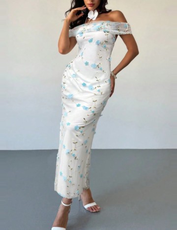 Rochie maxi Shein, mix culori