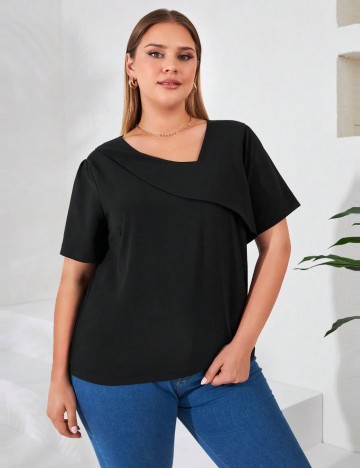 Cămașă Shein Curve+, negru