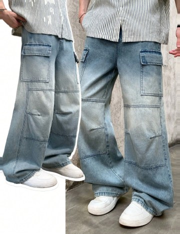 Jeans Shein, albastru