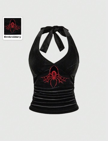 Top Romwe by Shein, negru