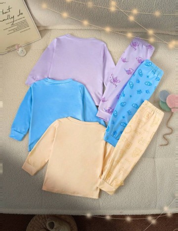 Set pijamale Shein, mix culori