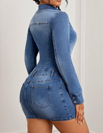 Rochie de blugi Shein, albastru