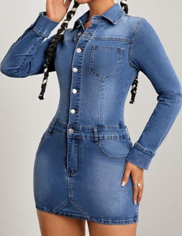 Rochie de blugi Shein, albastru