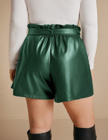 Pantaloni scurți Shein Curve+, verde