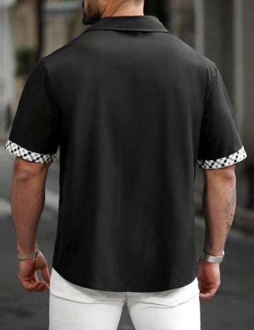 Cămașă casual Shein, negru
