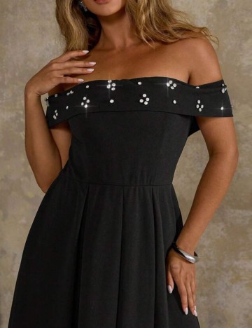 Rochie maxi Shein Curve+, negru