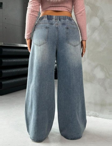 Jeans Shein Curve+, albastru