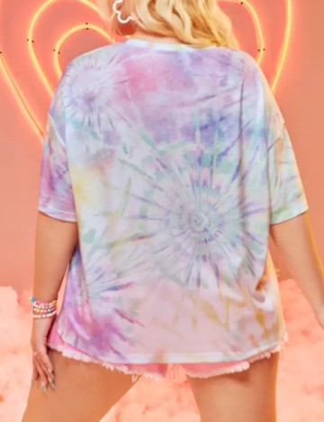 Tricou Shein Curve+, mix culori
