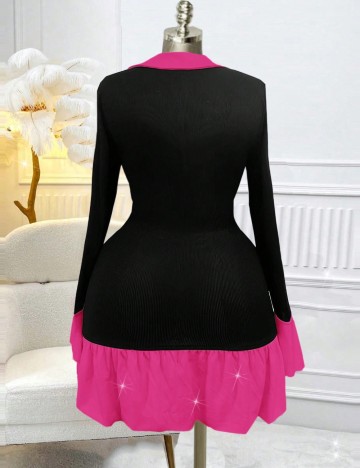 Rochie mini Shein Curve+, negru