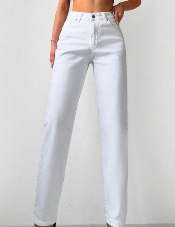 Jeans Shein, alb