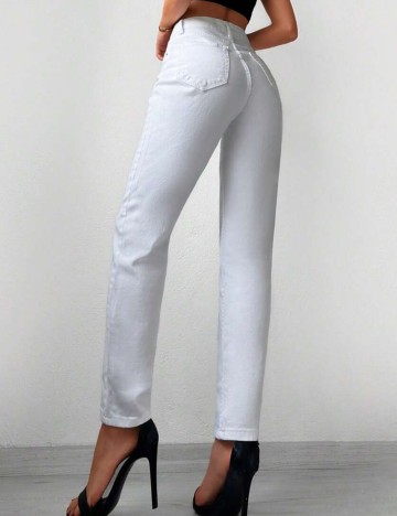 Jeans Shein, alb