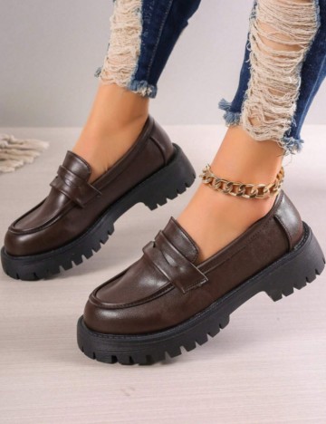 Pantofi Shein, maro