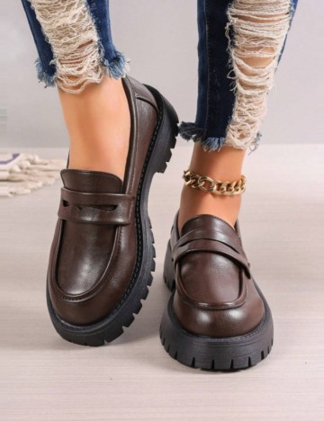 Pantofi Shein, maro