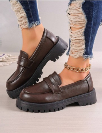 Pantofi Shein, maro