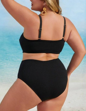 Costum de baie Shein Curve+, negru