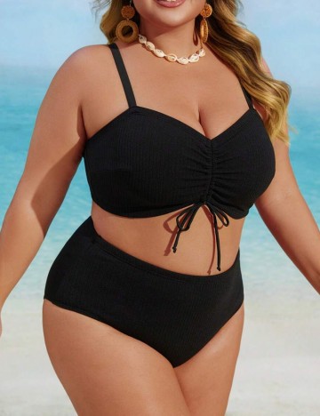 Costum de baie Shein Curve+, negru
