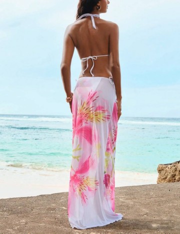 Set costum de baie și fustă Shein, mix culori