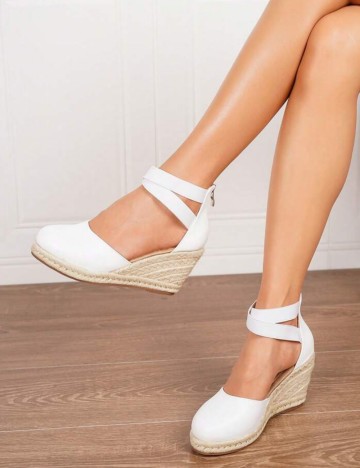 Espadrile Shein, alb