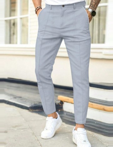 Pantaloni MANFINITY by Shein, albastru
