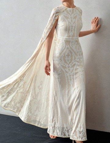 Rochie de ocazie MOTF by Shein, crem