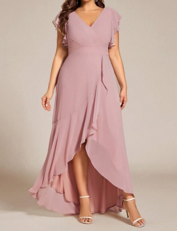 Rochie midi Ever pretty, roz