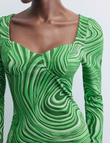 Rochie mini Shein, verde