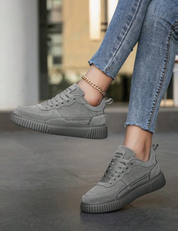 Pantofi Sport Shein, gri