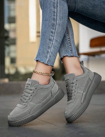 Pantofi Sport Shein, gri
