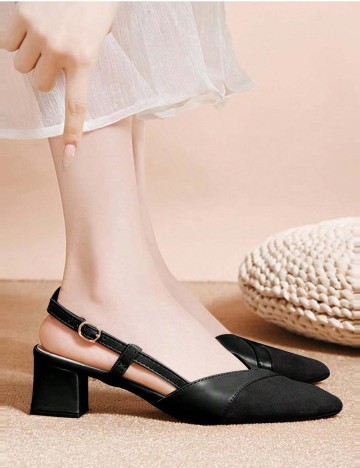 Pantofi cu toc Shein, negru