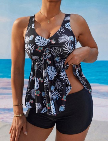 Costum de baie Shein, mix culori