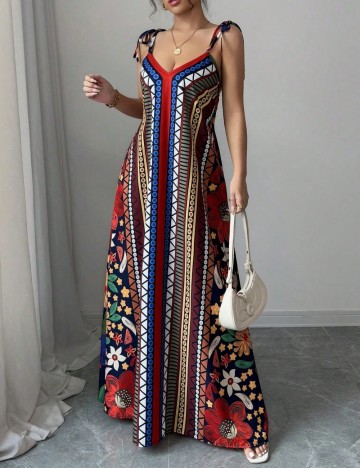 Rochie maxi Shein, mix culori