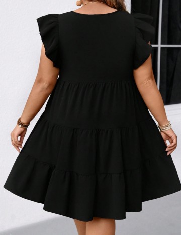 Rochie mini Shein Curve+, negru