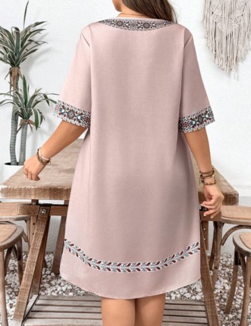 Rochie mini Shein Curve+, mix culori