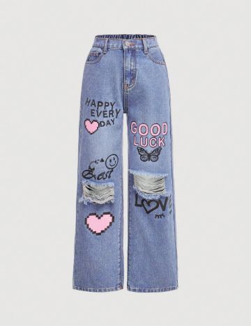 Jeans Shein, albastru